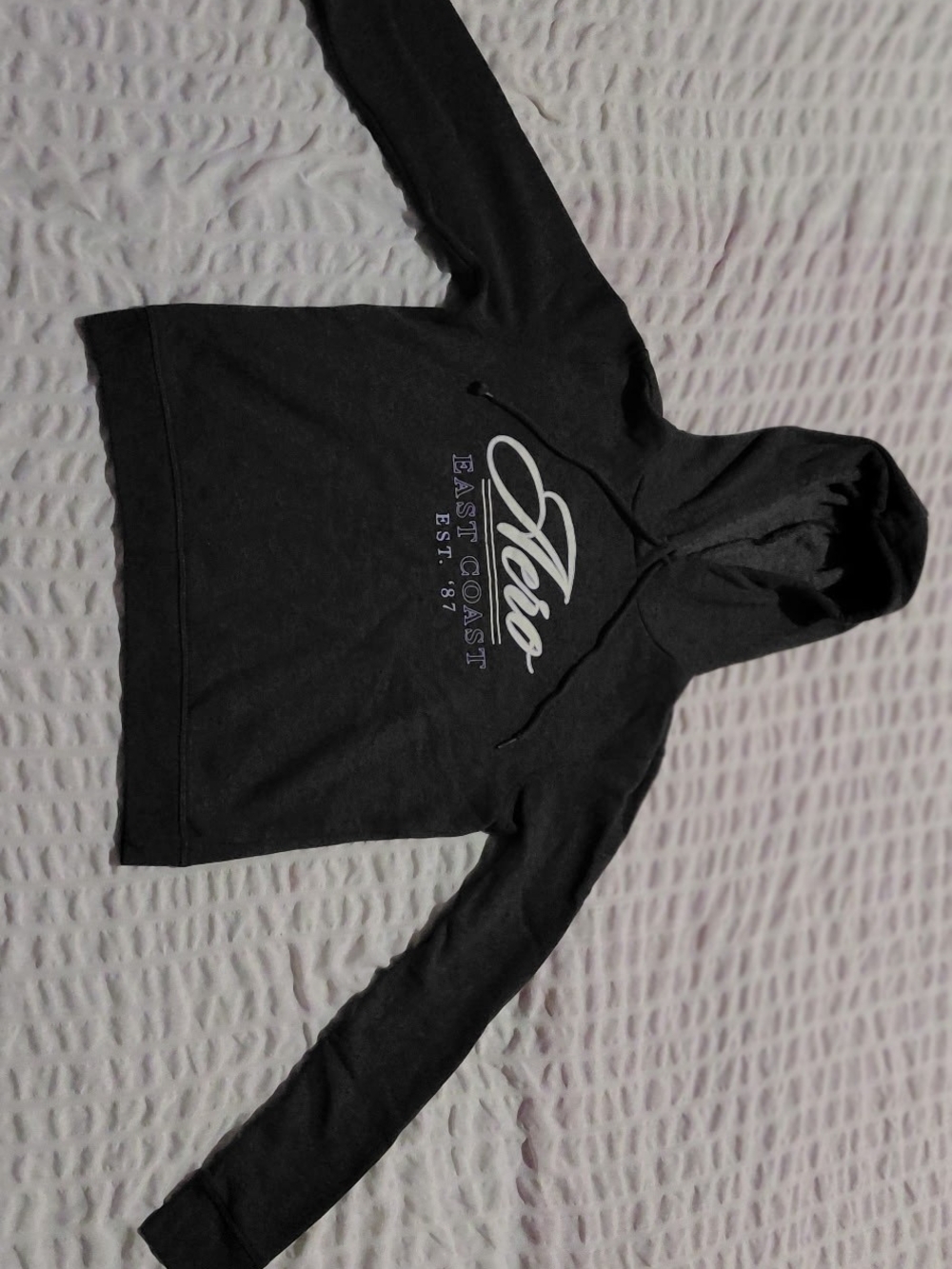 Black Graphic Hoodie - East Coast Script